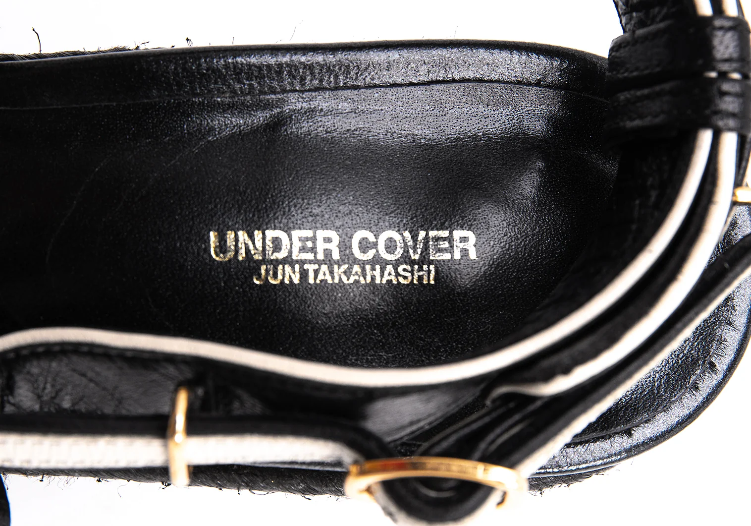 【関税込み】UNDERCOVER ヒールサンダル アンダーカバーUNDERCOVER ジュートソールストラップヒール