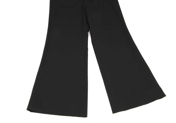 YOHJI YAMAMOTO ＋NOIR  レディース　黒　パンツ　3 ヨウジヤマモト ノアールYohji Yamamoto NOIR ウールギャバ