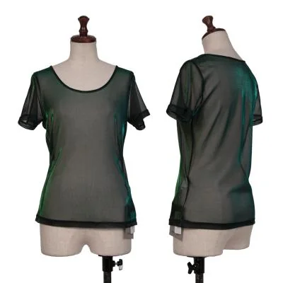 SENSOUNICO NERO See-through Metallic T Shirt
