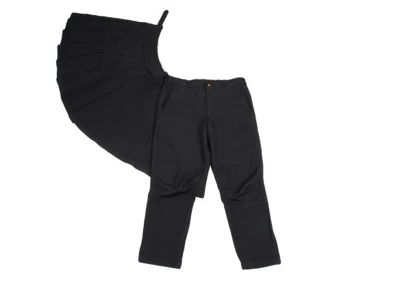 COMME des GARCONS Poly Pleated Skirt Wrap Pants K-147579_006