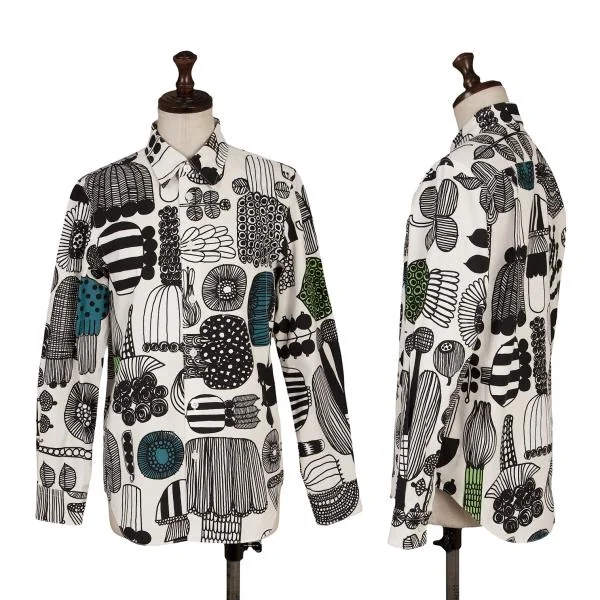JUNYA WATANABE COMME des GARCONS×marimekko Printed Shirt White,Black M K-147581_001