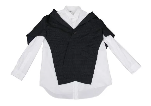 JUNYA WATANABE COMME des GARCONS Stripe Jacket Pasted Shirt K-147582_002