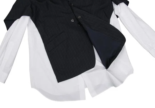 JUNYA WATANABE COMME des GARCONS Stripe Jacket Pasted Shirt K-147582_013
