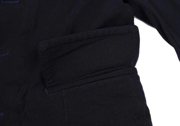 コムデギャルソンCOMME des GARCONS 製品染めエステル異素材切替ジャケット 紺白M K-147606_009