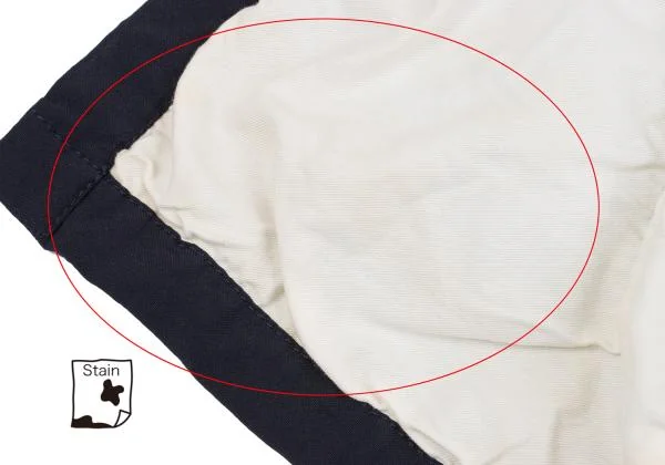 コムデギャルソンCOMME des GARCONS 製品染めエステル異素材切替ジャケット 紺白M K-147606_012