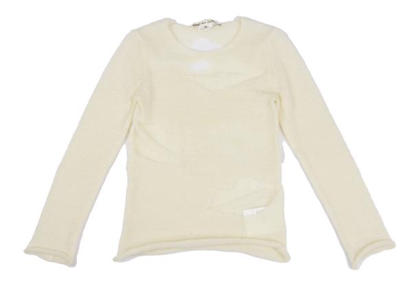 コムデギャルソンCOMME des GARCONS リップ柄シアーモヘヤニット