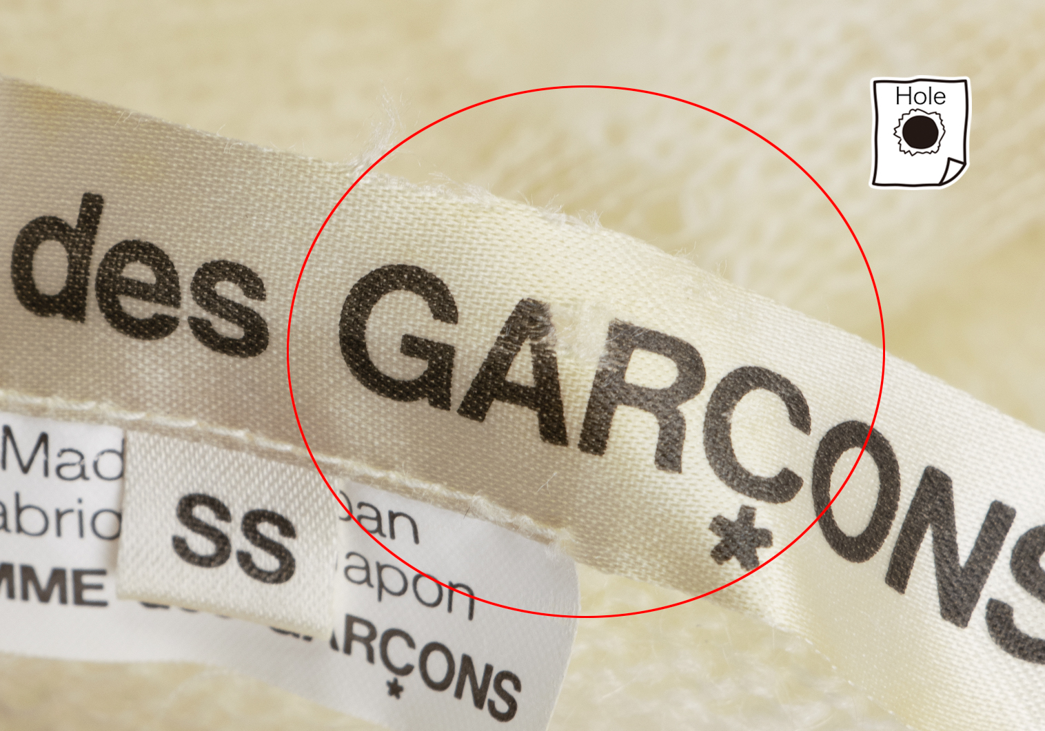 コムデギャルソンCOMME des GARCONS リップ柄シアーモヘヤニット オフベージュSS 【レディース】 楽天市場】【中古】 コムデギャルソンCOMME des GARCONS リップ