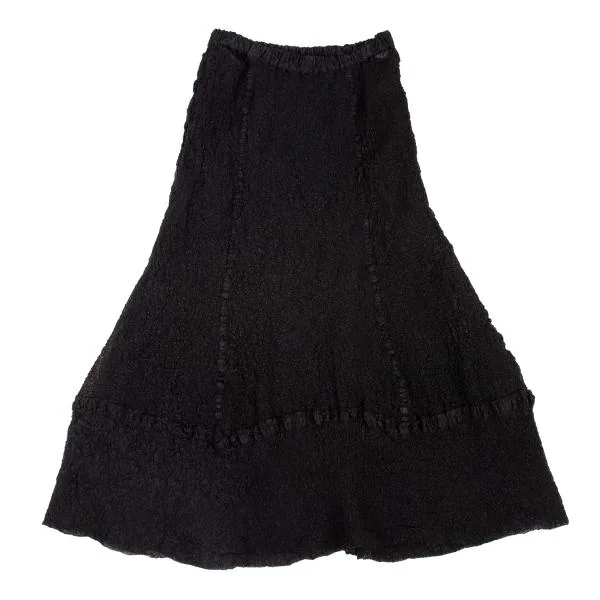 ISSEY MIYAKE HaaT Fulling Switching Flare Skirt K-147647_002
