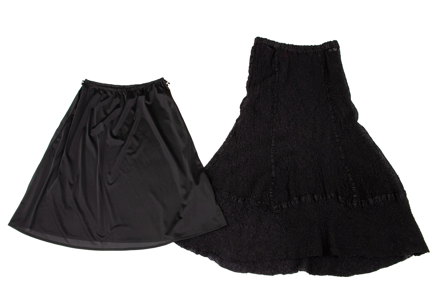 HaaT ISSEY MIYAKE イッセイミヤケ フレアスカート 2 M イッセイミヤケハートISSEY MIYAKE HaaT 縮絨切替フレアスカート