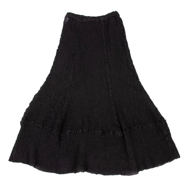 ISSEY MIYAKE HaaT Fulling Switching Flare Skirt K-147647_010