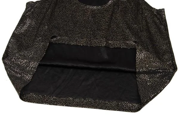 アニエスベーagnes b. メタリックピンドットタンクトップ 黒ゴールドM位 K-147659_006