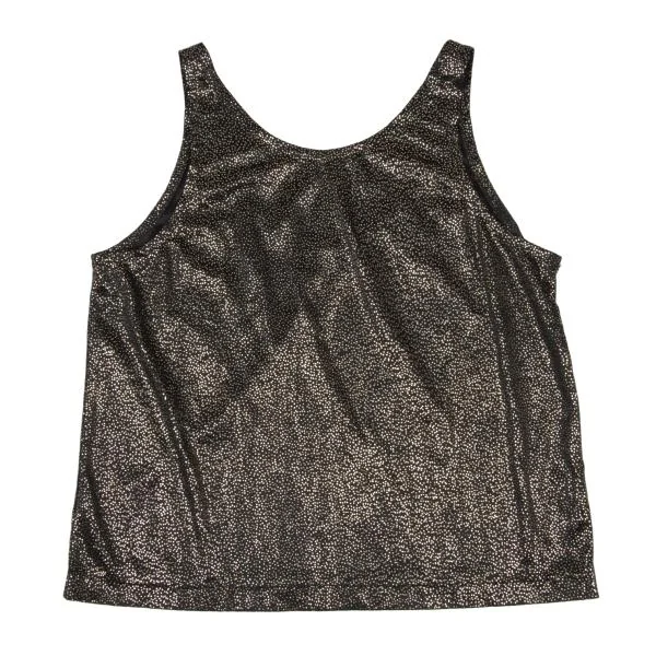 アニエスベーagnes b. メタリックピンドットタンクトップ 黒ゴールドM位 K-147659_007