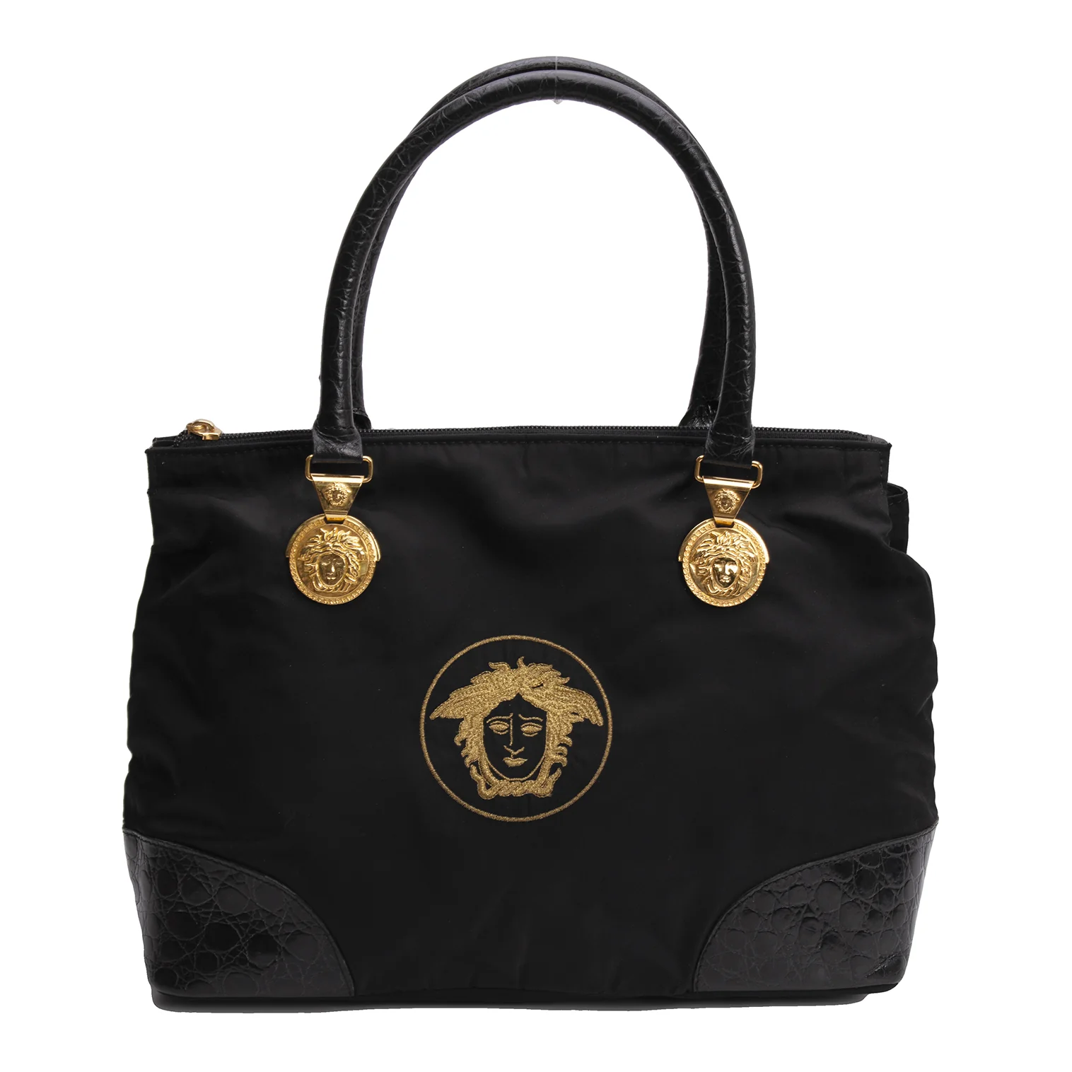 ジャンニヴェルサーチGIANNI VERSACE メデューサ刺繍切替