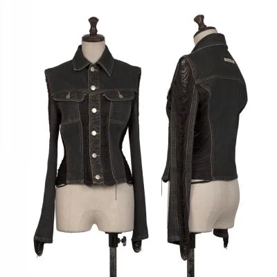 Jean Paul GAULTIER PARIS Fringe Switching Denim Jacket