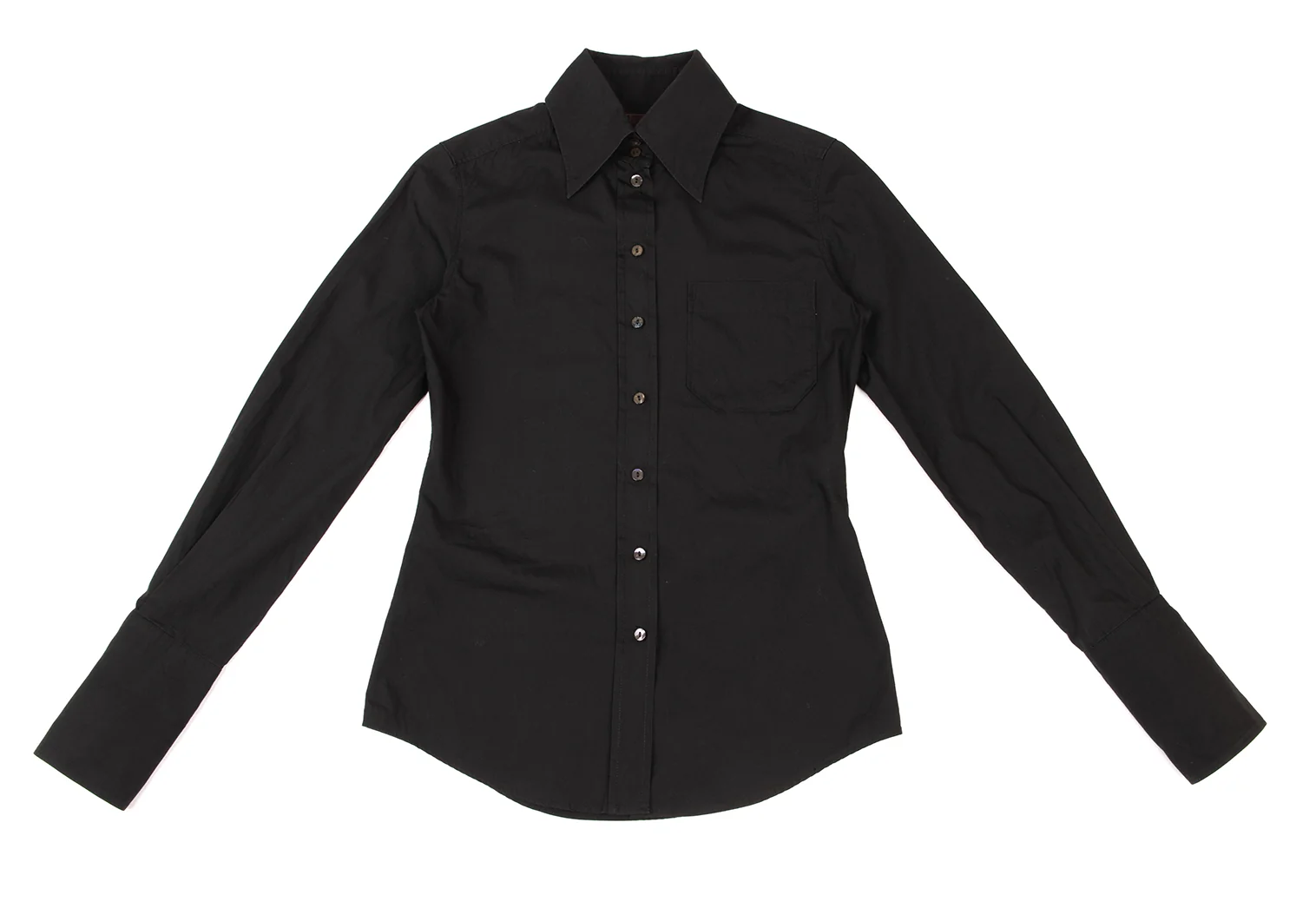 ジャンポールゴルチエ クラシックJean Paul GAULTIER CLASSIQUE コットン高襟ダブルカフスシャツ 黒40 【レディース】 147705_002_l.webp