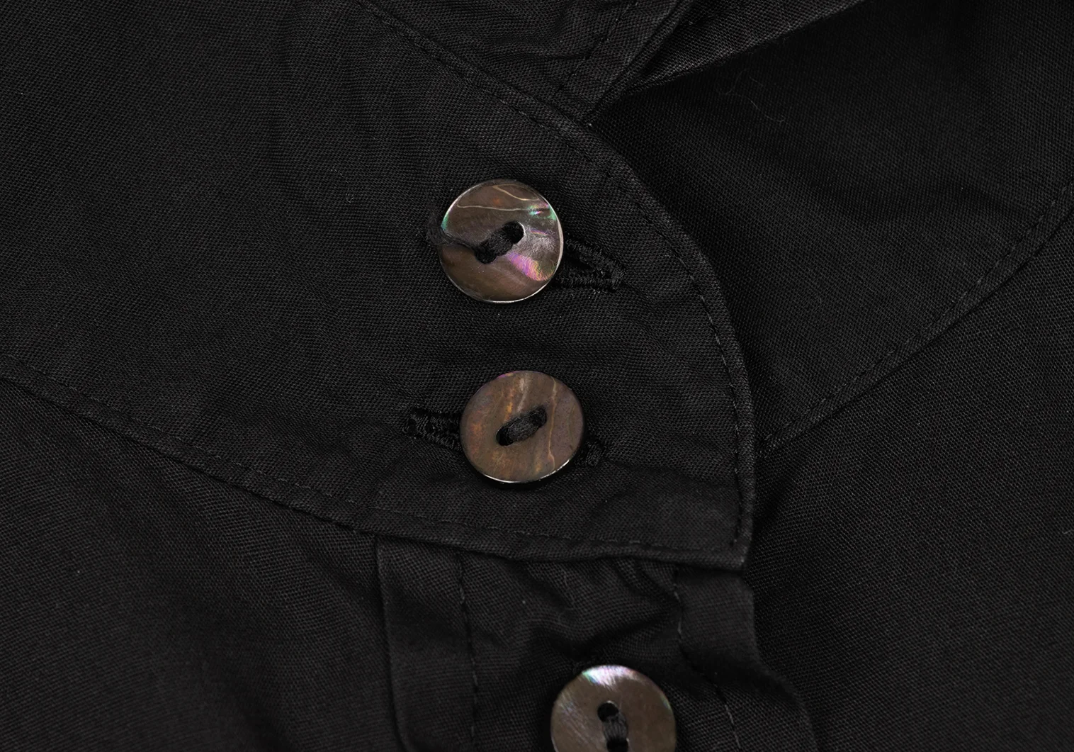 ジャンポールゴルチエ クラシックJean Paul GAULTIER CLASSIQUE コットン高襟ダブルカフスシャツ 黒40 【レディース】 ジャンポールゴルチエ クラシックJean Paul GAULTIER CLASSIQUE