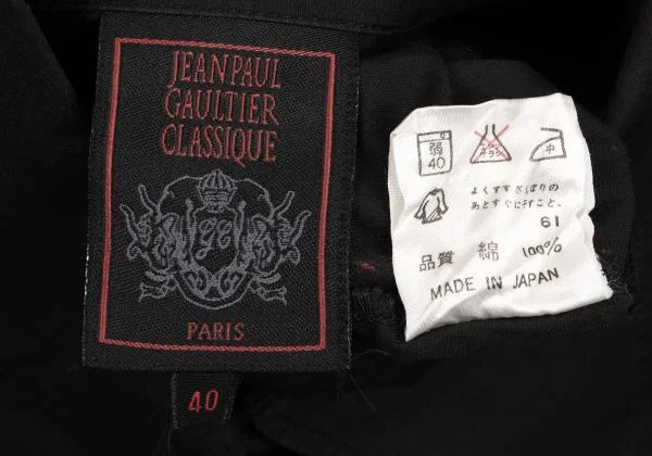 Jean Paul GAULTIER CLASSIQUE Cotton Double Cuff Shirt K-147705_017
