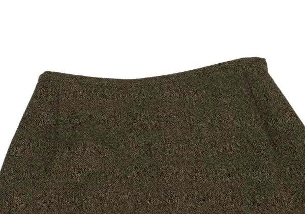 ジャンポールゴルチエ クラシックJean Paul GAULTIER CLASSIQUE ウールバックスリットスカート カーキ40 K-147712_004