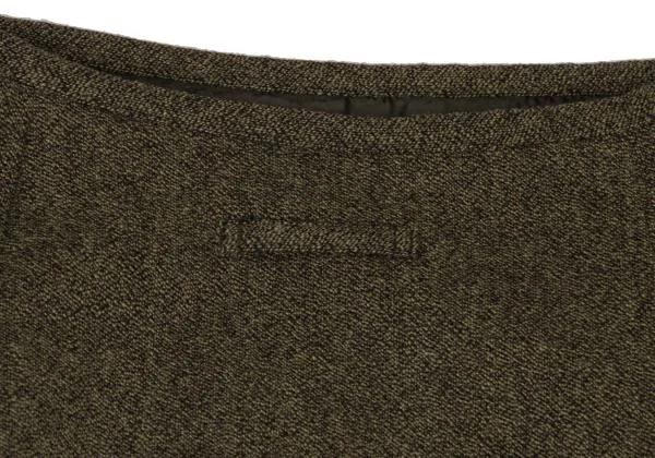 ジャンポールゴルチエ クラシックJean Paul GAULTIER CLASSIQUE ウールバックスリットスカート カーキ40 K-147712_008