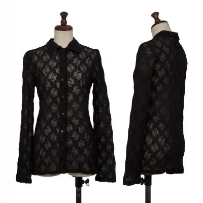 Jean Paul GAULTIER FEMME Floral Jacquard Mesh Shirt