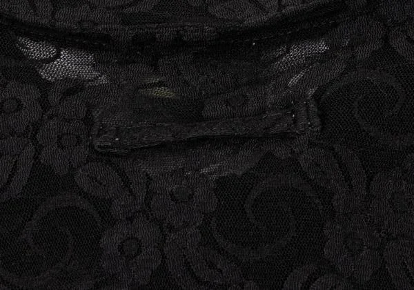 ジャンポールゴルチエ ファムJean Paul GAULTIER FEMME フラワージャガードパワーネットシャツ 黒40 K-147723_011