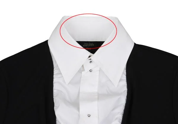 Jean Paul GAULTIER FEMME Stretch Layered Stud Button Shirt K-147735_004