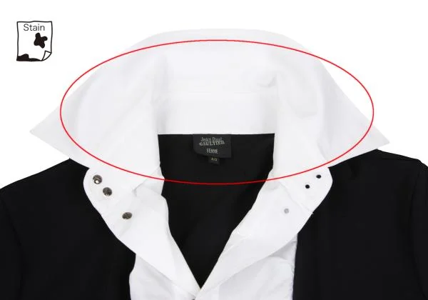 Jean Paul GAULTIER FEMME Stretch Layered Stud Button Shirt K-147735_005