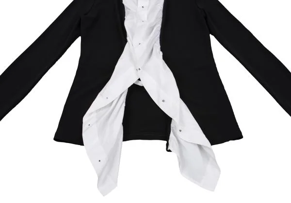 Jean Paul GAULTIER FEMME Stretch Layered Stud Button Shirt K-147735_009