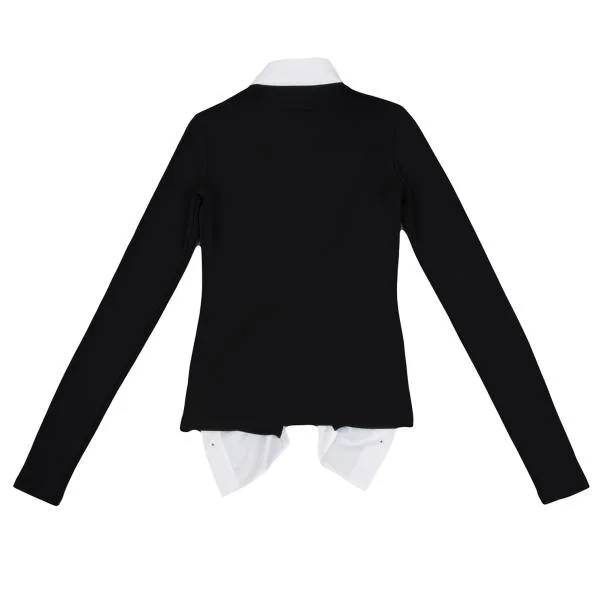 Jean Paul GAULTIER FEMME Stretch Layered Stud Button Shirt K-147735_012