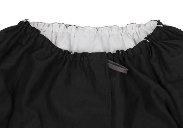 ジャンポールゴルチエ ファムJean Paul GAULTIER FEMME ネックギャザーホック留めジャケット 黒生成り40 K-147736_004