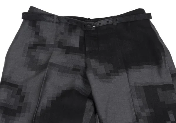 Jean Paul GAULTIER FEMME Mosaic Jacquard Hem Double Wide Pants K-147760_002