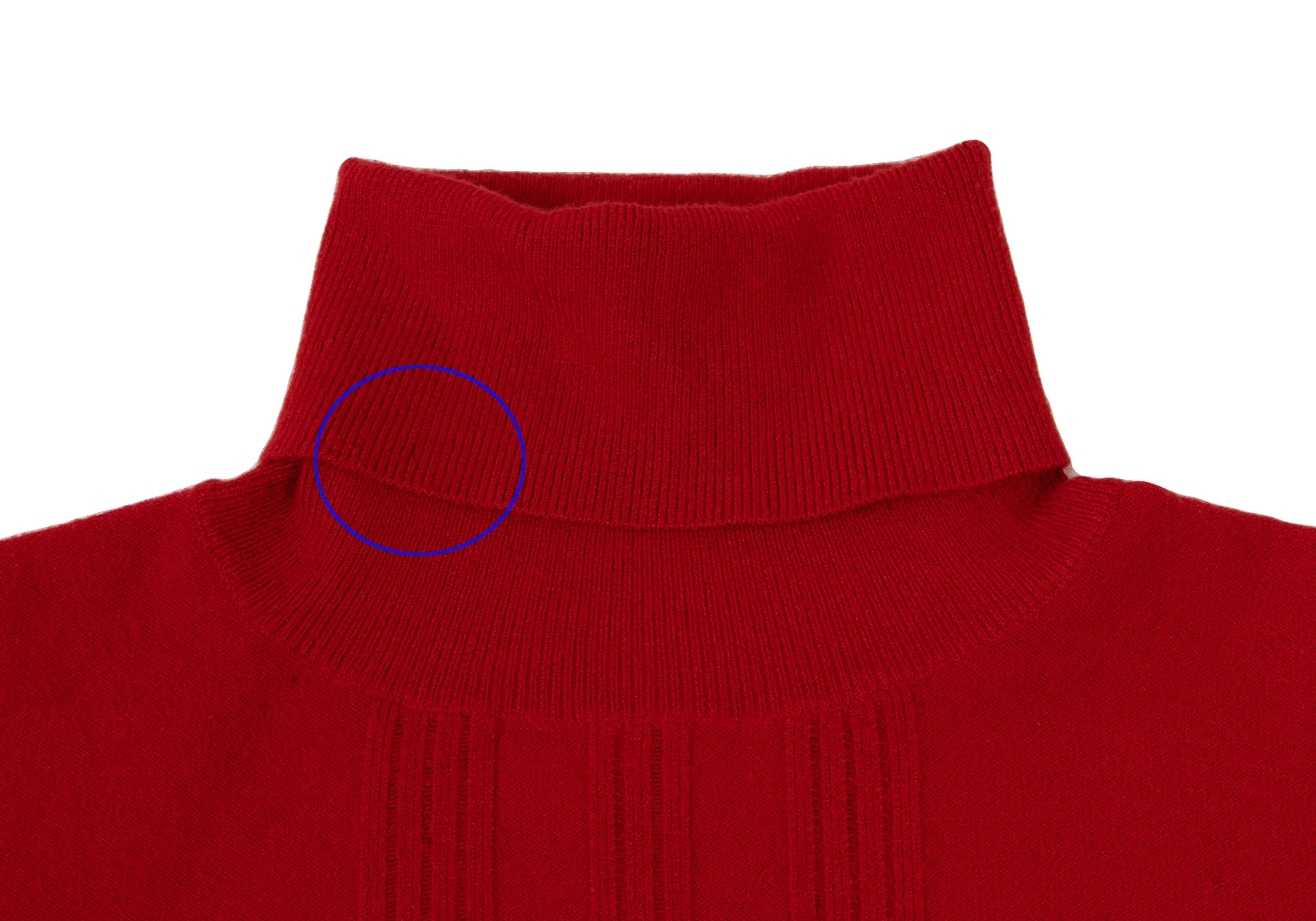 ダナキャランDKNY フロントストライプタートルネックニットセーター 赤P/S 【レディース】 ダナキャランDKNY フロントストライプタートルネックニット