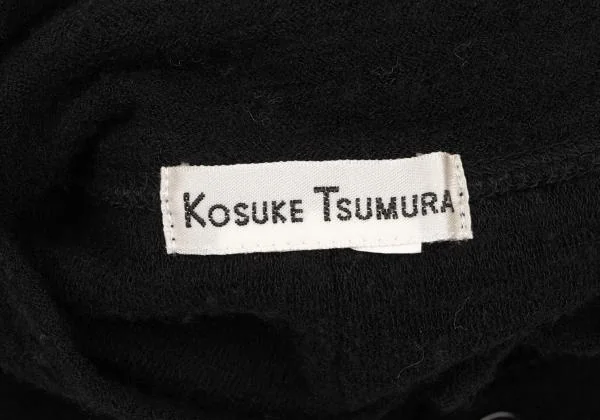 コウスケツムラKOSUKE TSUMURA インサイドアウトハイネックニットシャツ 黒M位 K-147781_016