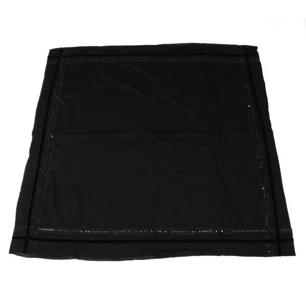 COMME des GARCONS Beads Braid Decoration Scarf Black  K-147817_001