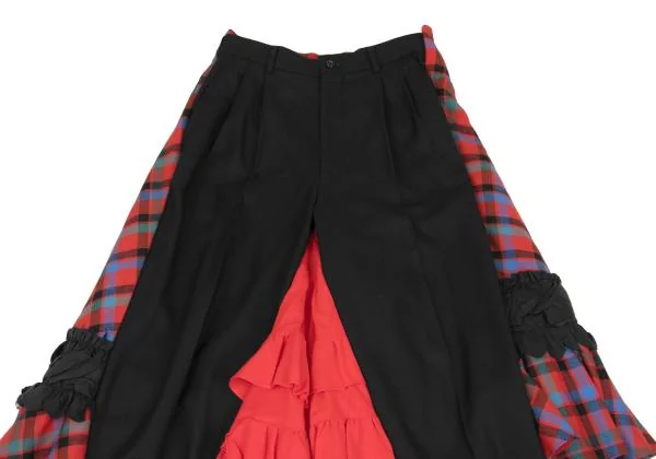 COMME des GARCONS Back Check Frill Docking Pants K-147834_003