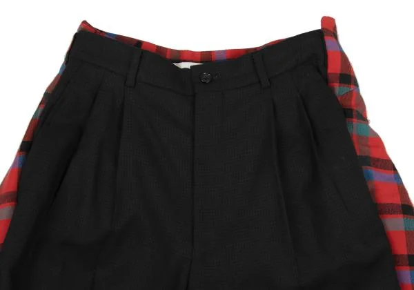 COMME des GARCONS Back Check Frill Docking Pants K-147834_004