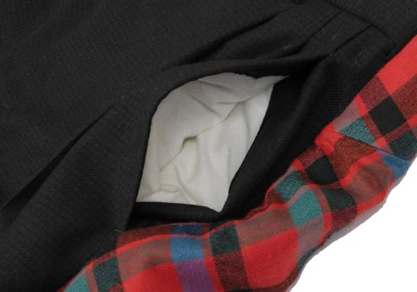 COMME des GARCONS Back Check Frill Docking Pants K-147834_006