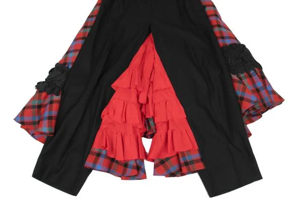 COMME des GARCONS Back Check Frill Docking Pants K-147834_008