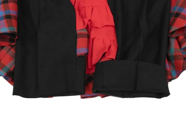 COMME des GARCONS Back Check Frill Docking Pants K-147834_010