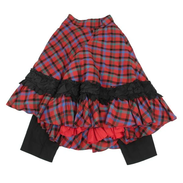 COMME des GARCONS Back Check Frill Docking Pants K-147834_012