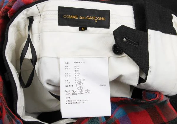 COMME des GARCONS Back Check Frill Docking Pants K-147834_017