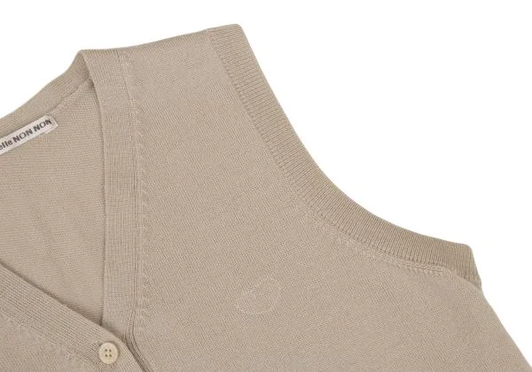Mademoiselle NON NON Heart Embroidery Wool Knit Vest K-147838_008