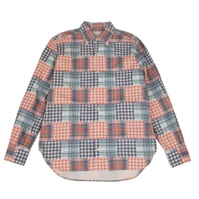 Papas+ Crazy Check Printed Cotton Shirt