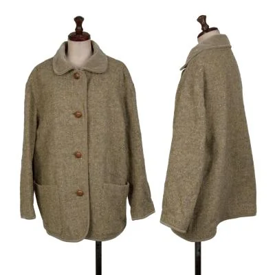 Mademoiselle NON NON HIRELANO Fabric Mix Tweed Jacket