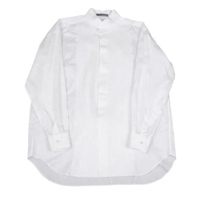 ISSEY MIYAKE MEN Pintuck Switching Stand Collar Shirt