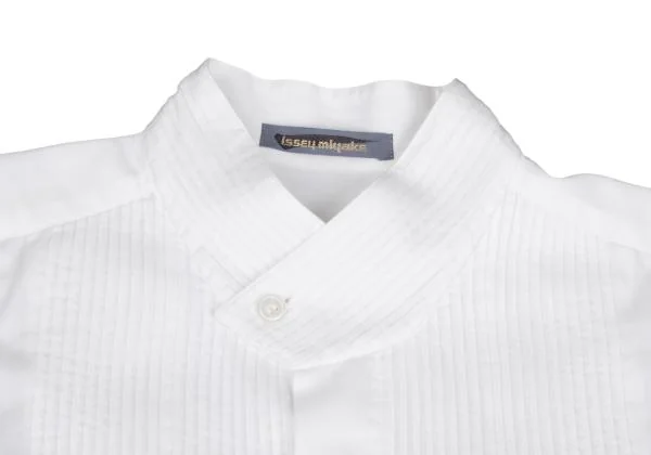 ISSEY MIYAKE MEN Pintuck Switching Stand Collar Shirt K-147873_003