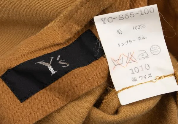 Y's Wool Front Tuck Skirt K-147885_018