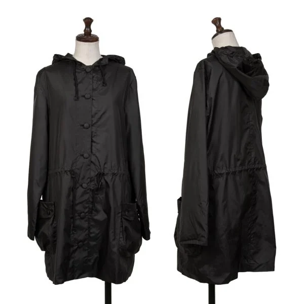 Mademoiselle NON NON Poly Hooded Coat Black M K-147915_001