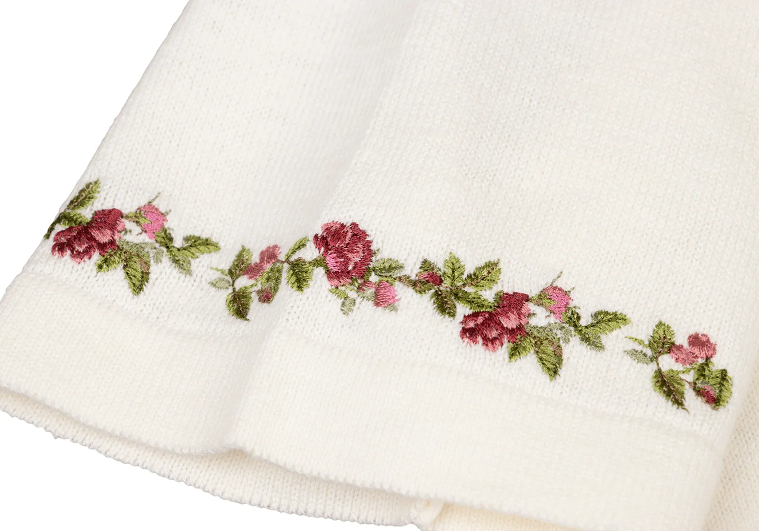 マドモアゼルノンノン　美品試着のみ刺繍入りポロシャツ Mademoiselle NONNON #snc マドモアゼルノンノン