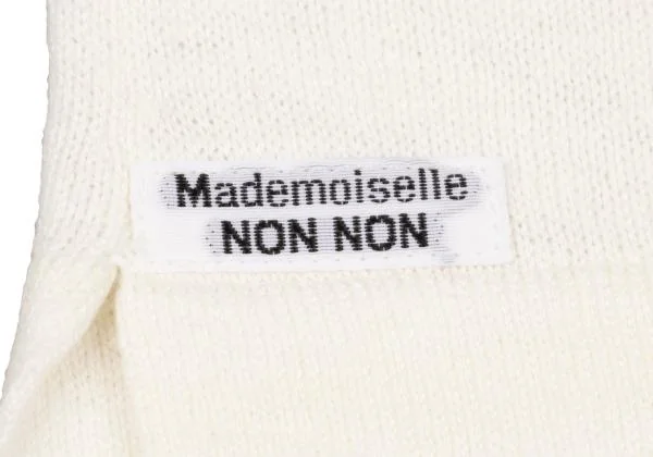 Mademoiselle NON NON Linen Cotton Floral Embroidery Knit Polo Shirt K-147924_012